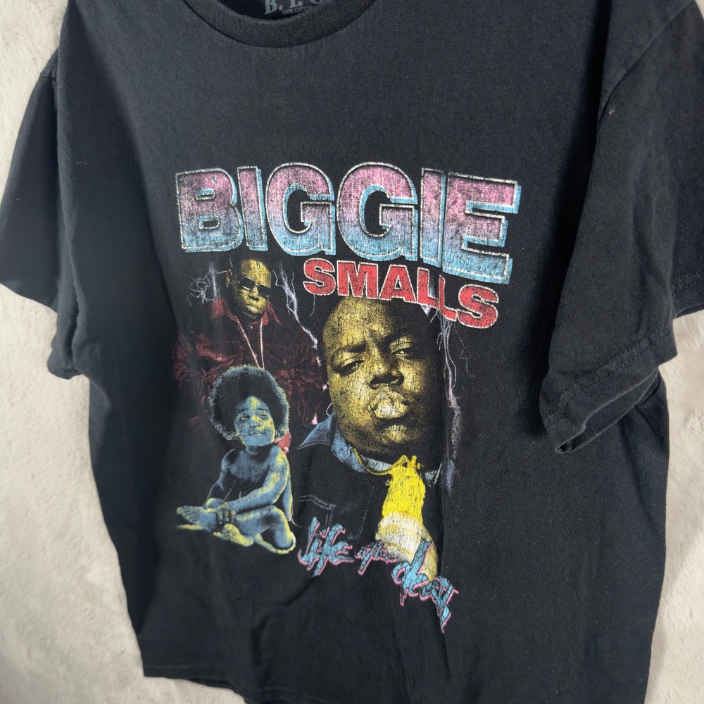 The Notorious BIG Biggie Smalls Graphic Shirt Black‎ Mens Large Life After Death